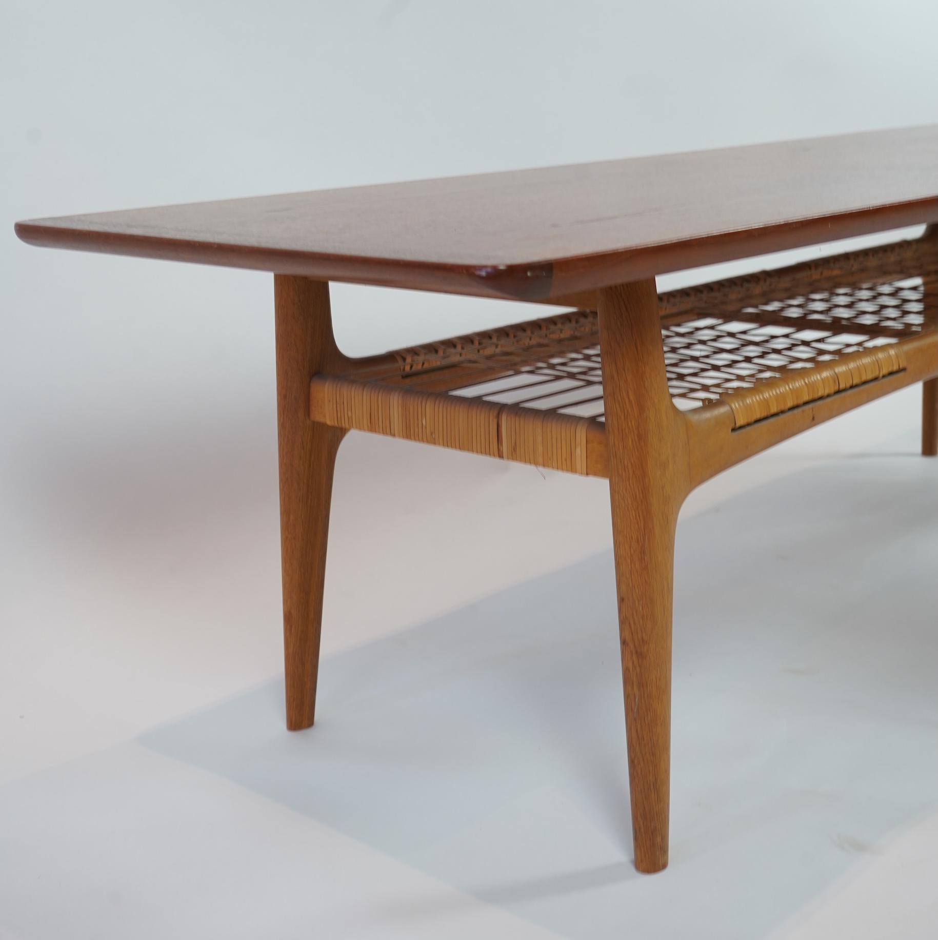 Manner of Trioh Møbler, Denmark: A mid-century teak coffee table